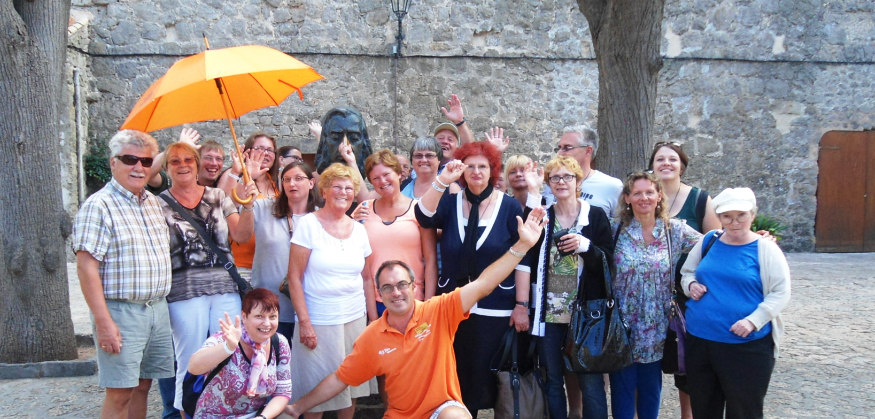 unser Guide mit der Gruppe