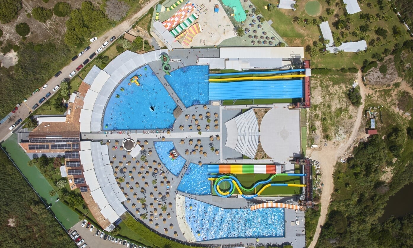 Luftaufnahme des Parks