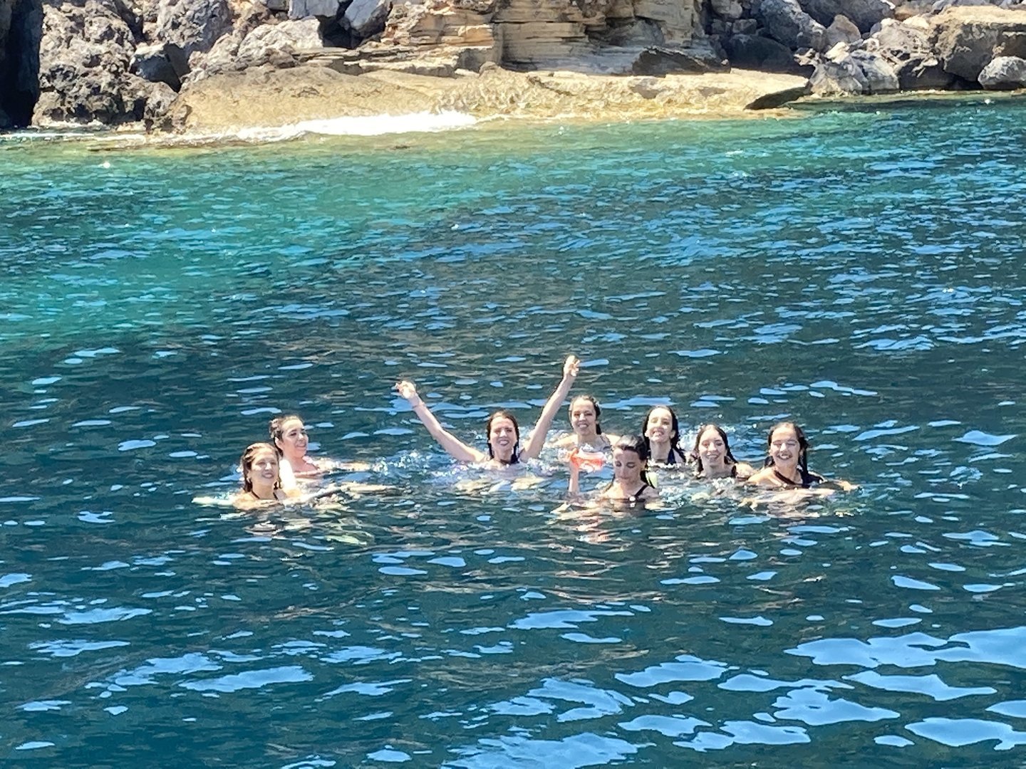 Schwimmpause beim Ausflug