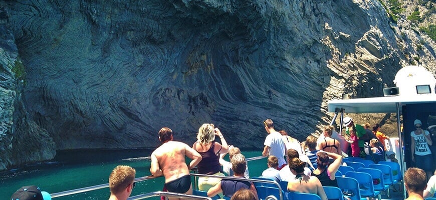 Kunde auf Boot nach Formentor