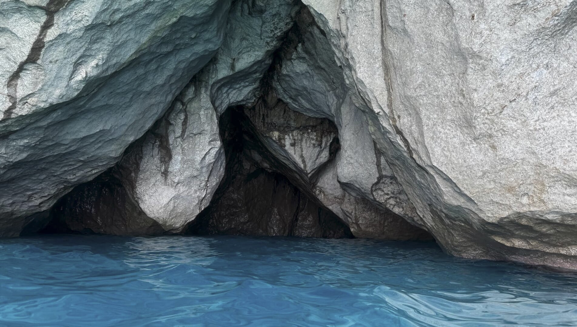inside the blue cave
