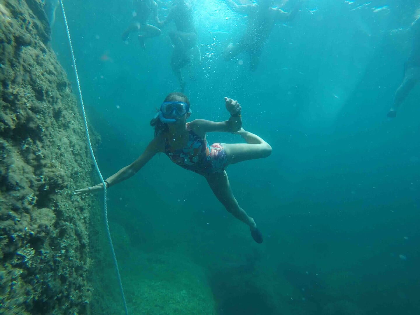 Enjoying the snorkeling part of tour