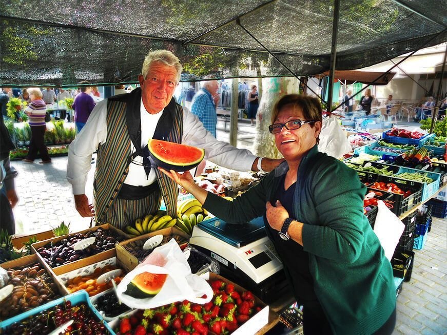 typical market in mallorca
