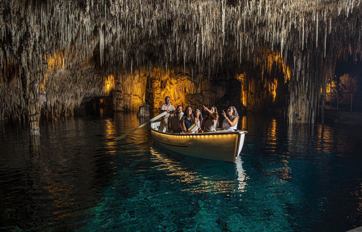 Boat included on the lake at Caves of Drach