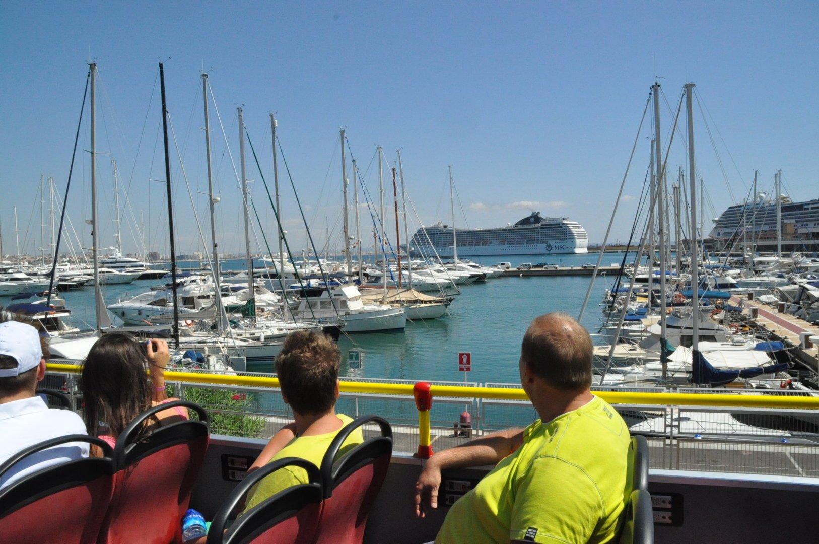 sightseeing on the Mallorca bus