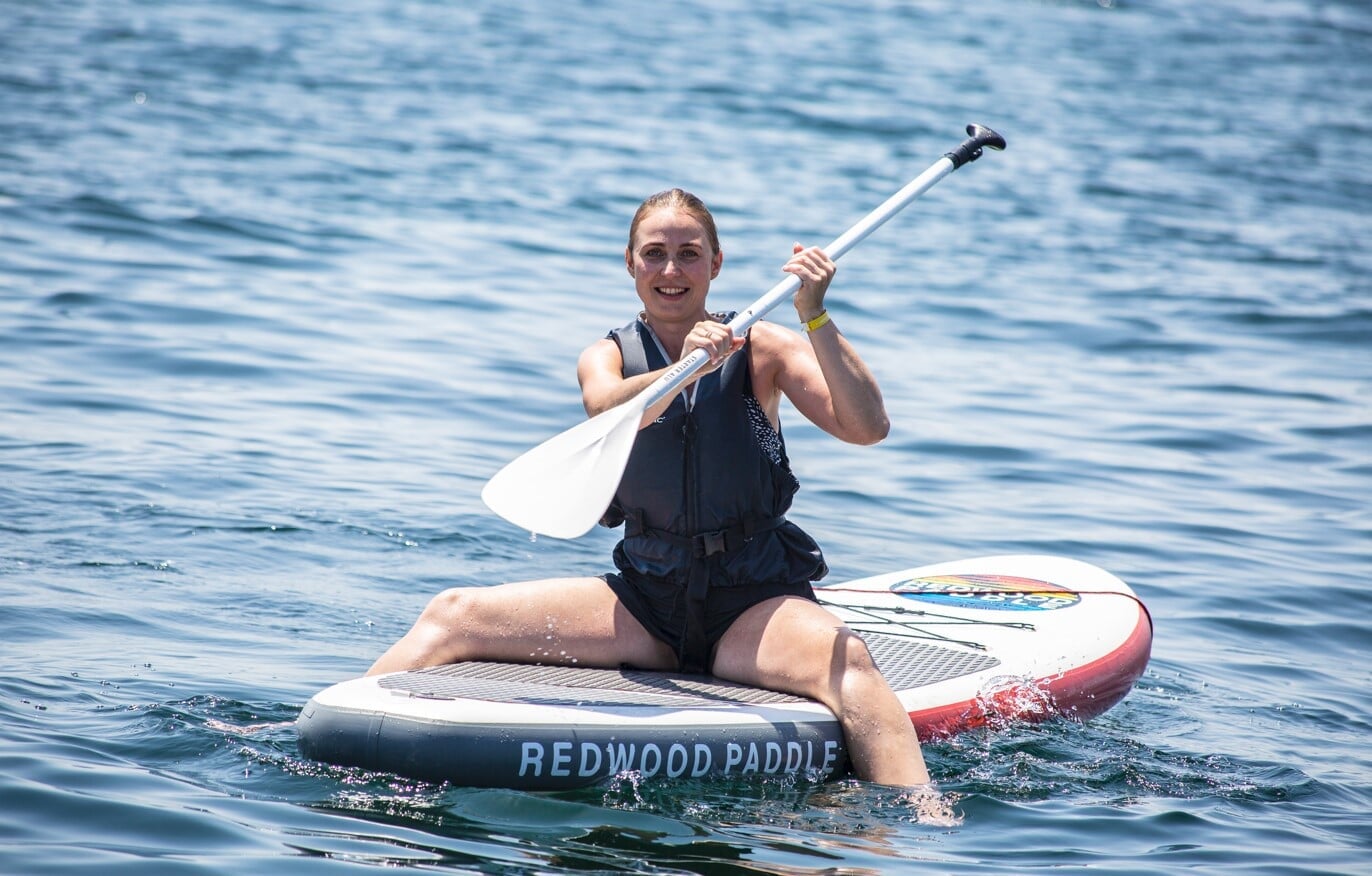 Wiosłowanie na stojąco na pokładzie